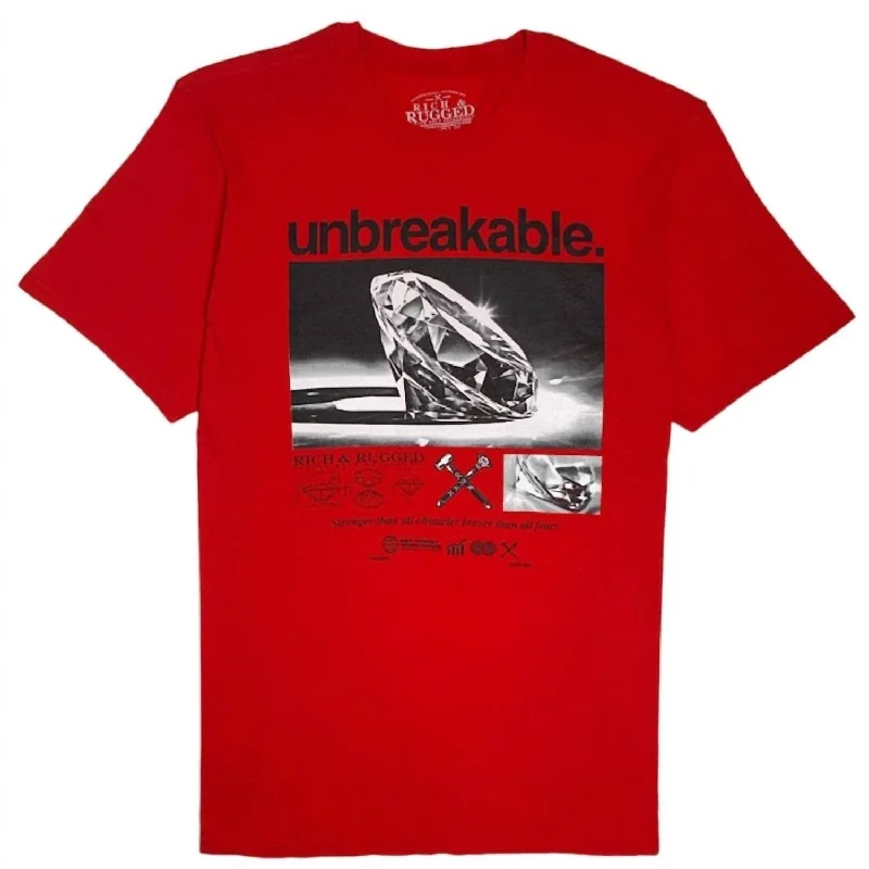 Versatile Men's Tank TopsMen's Unbreakable T-Shirt In Red