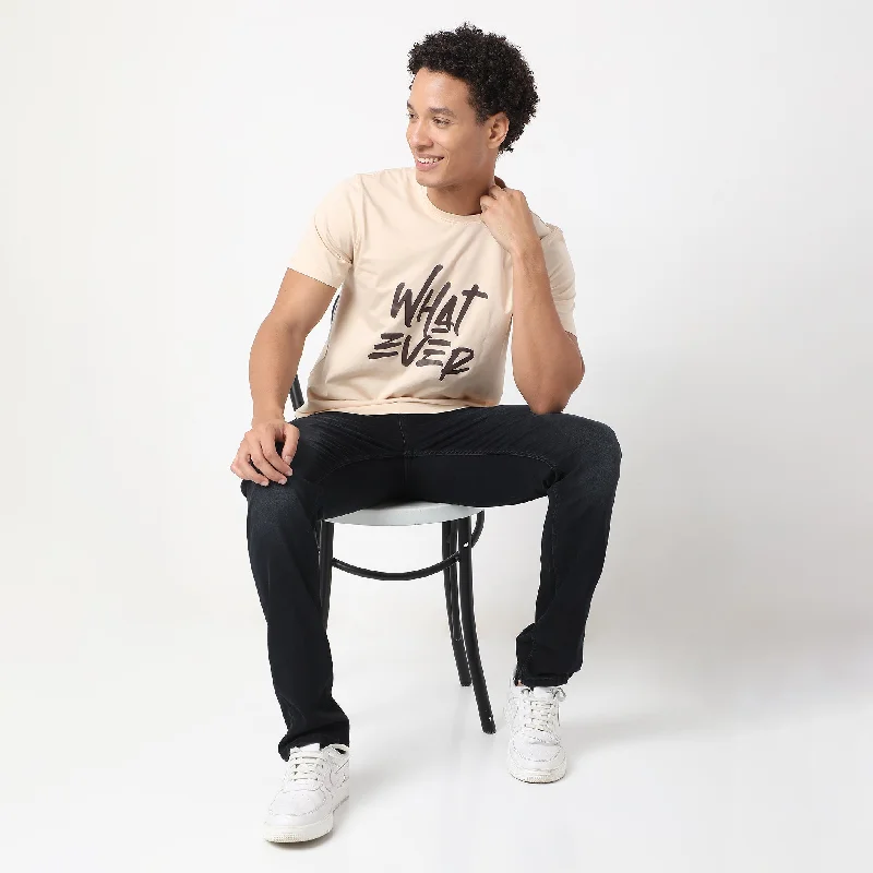 Men's Dressy Shirts for Formal EventsRegular Fit Graphic T-Shirt
