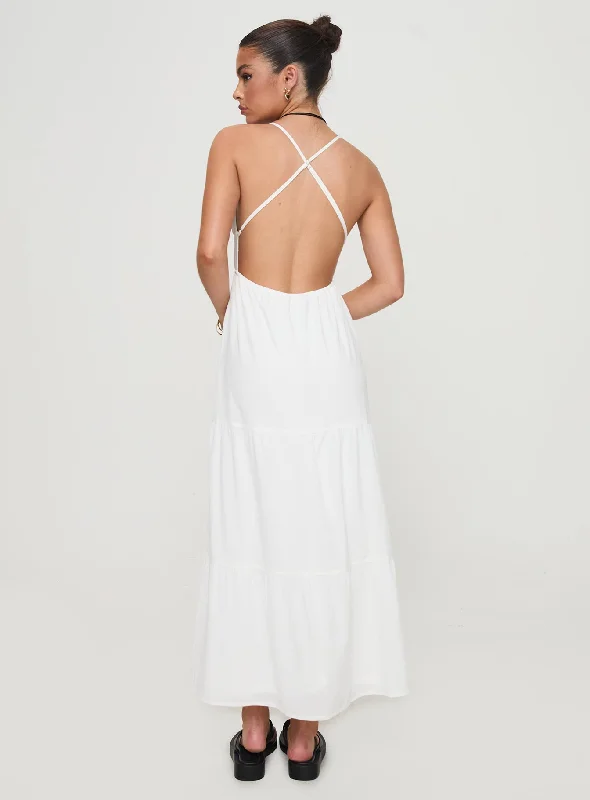 Mckew Maxi Dress White