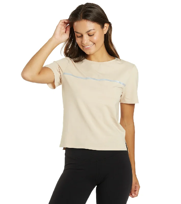 Thrive Societe Reflective Tee Oatmeal