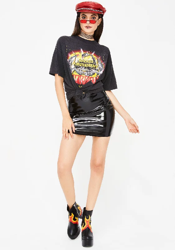 Baby Come Back Vinyl Skirt