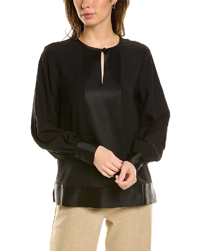 Brooks Brothers Silk-Blend Blouse