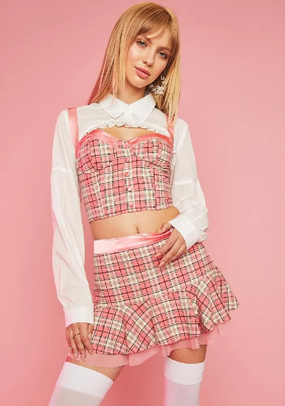 Ditch Day Plaid Mini Skirt