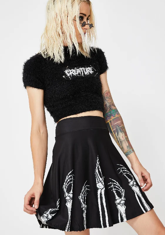 Hands Up N' Skirts Down Skater Skirt