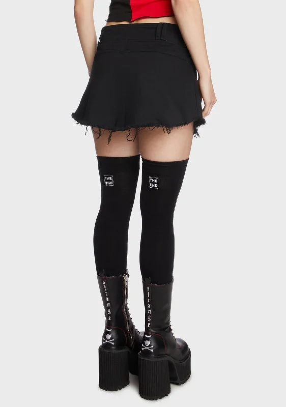 Lost Dark And Bored Mini Skirt