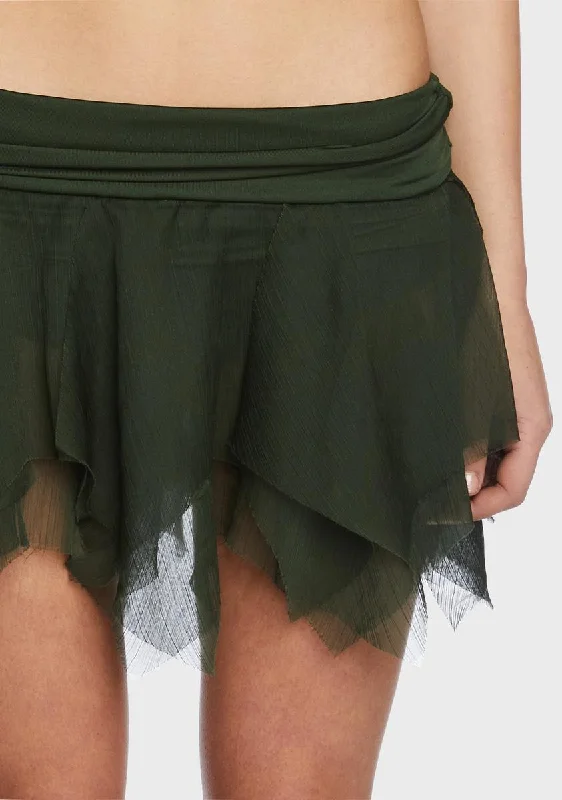 Olive Tiny Treasures Mini Skort