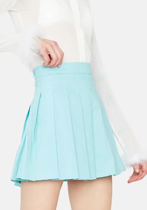 Powder Just Like Candy Pleated Skirt