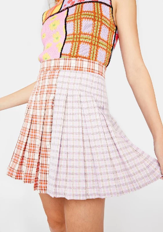 Seeker Plaid Mini Skirt