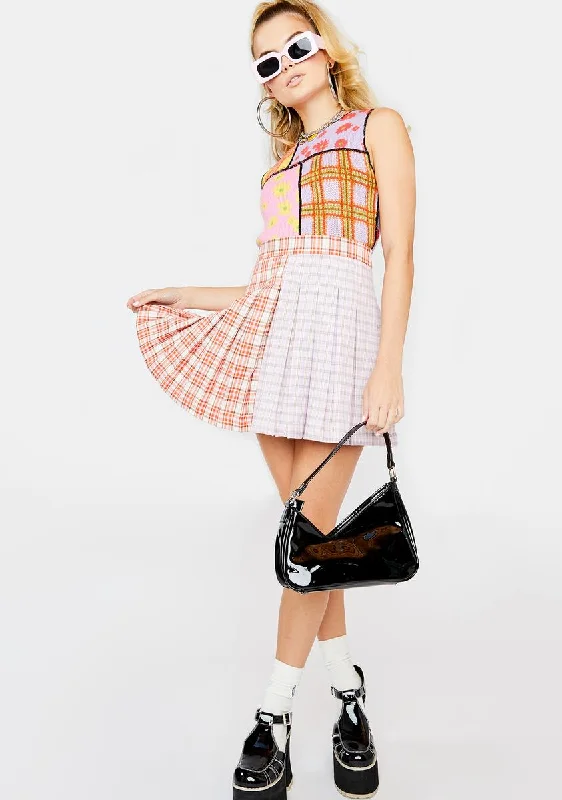 Seeker Plaid Mini Skirt