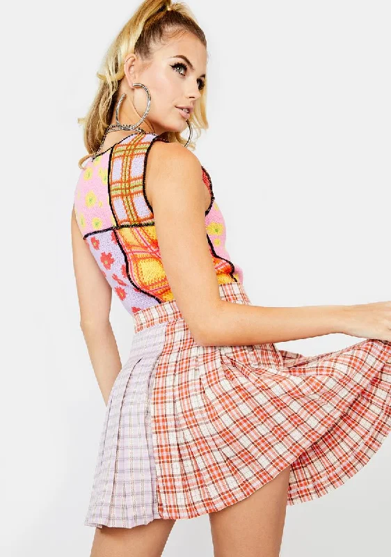 Seeker Plaid Mini Skirt