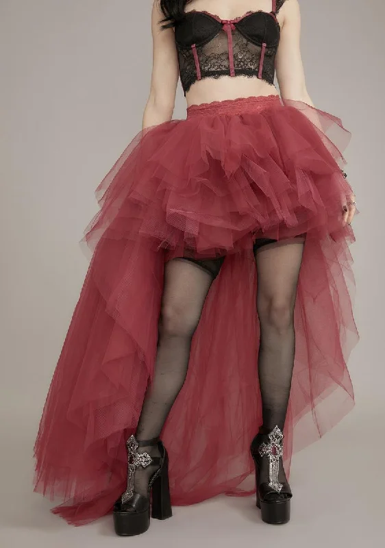 Wine Nymph Princess Tulle Skirt