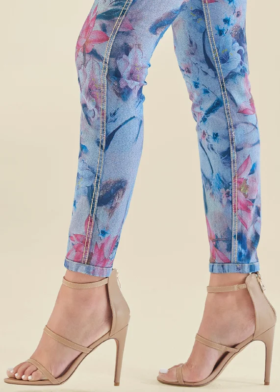 Reversible jeans - Pink Floral