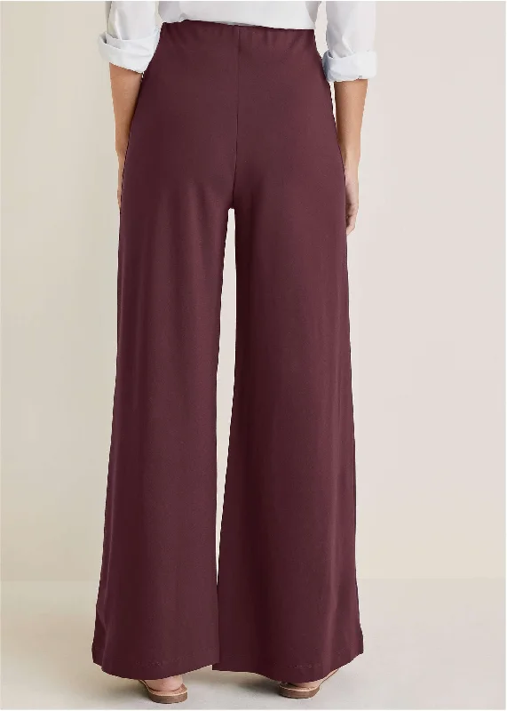 Diana wide leg pants - Wine