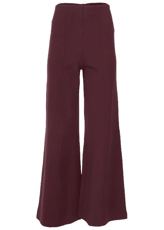 Diana wide leg pants - Wine