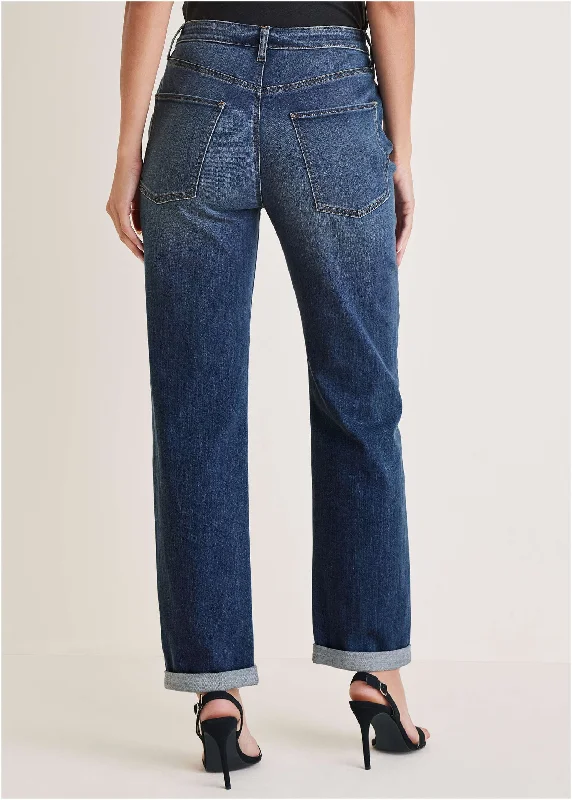 New relaxed fit jeans  - Medium Wash