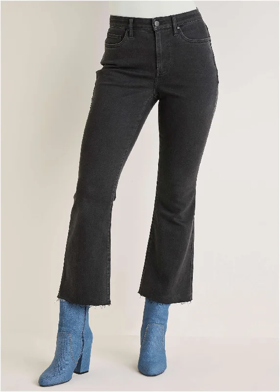 Kick flare jeans - Black Wash