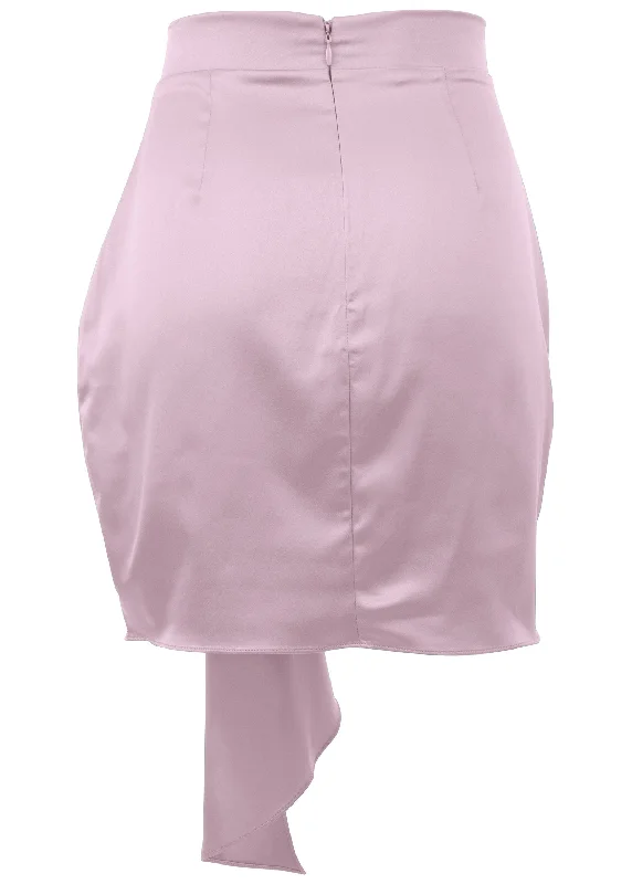 Ruffle mini skirt - Lilac