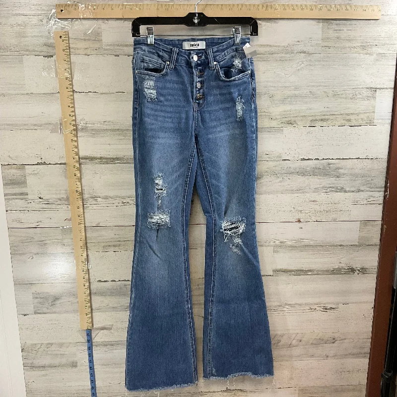 Blue Denim Jeans Flared MICA, Size 2