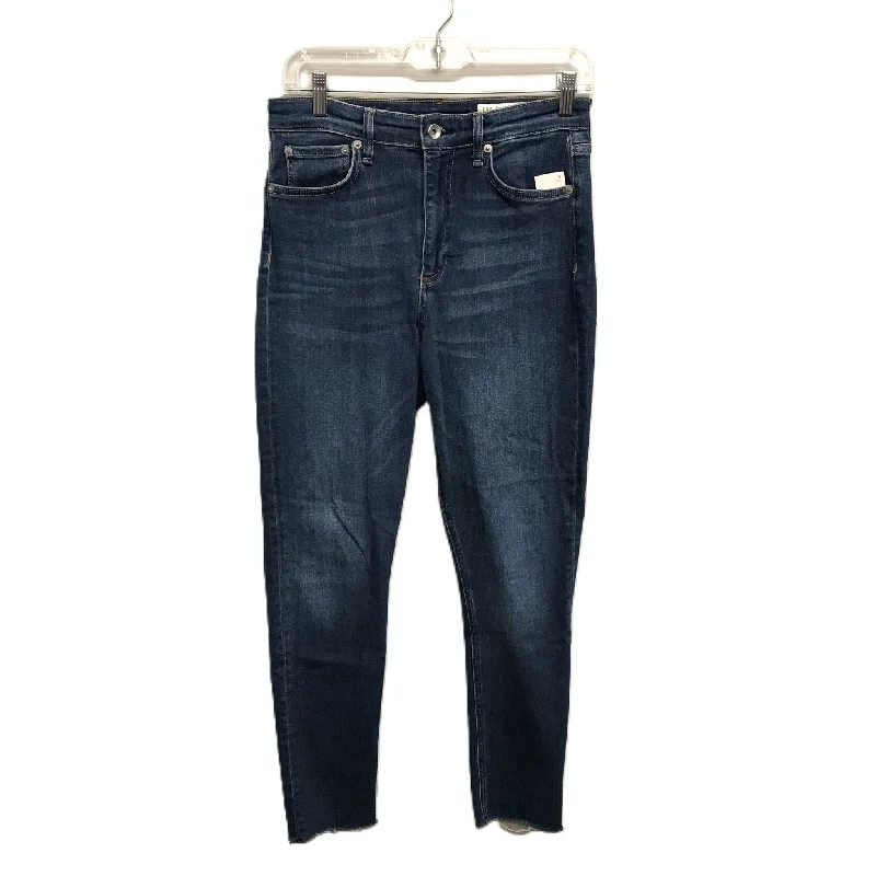 Blue Denim Jeans Skinny By Rag & Bones Jeans, Size: 6