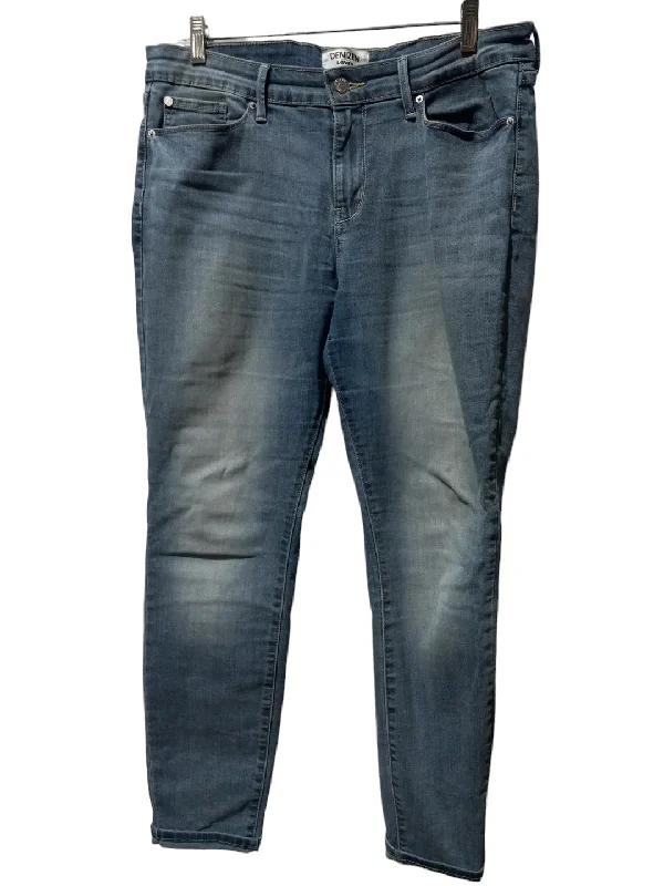 Blue Denim Jeans Skinny Denizen By Levis, Size 14