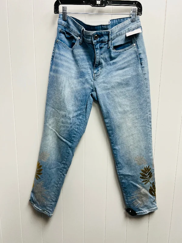 Blue Denim Jeans Straight White House Black Market, Size 8