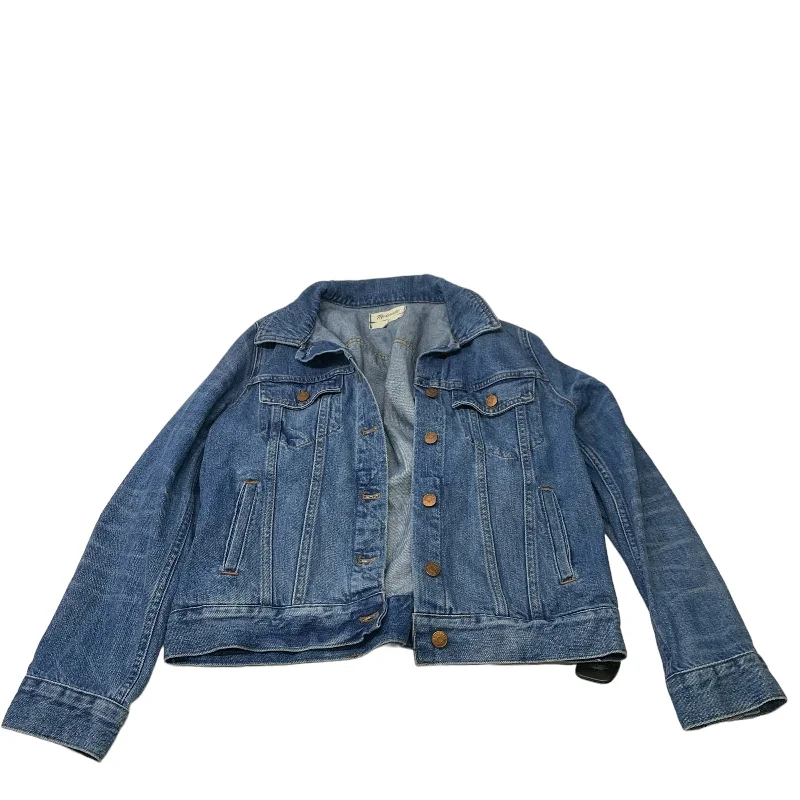 Jacket Denim By Madewell In Blue Denim, Size: L