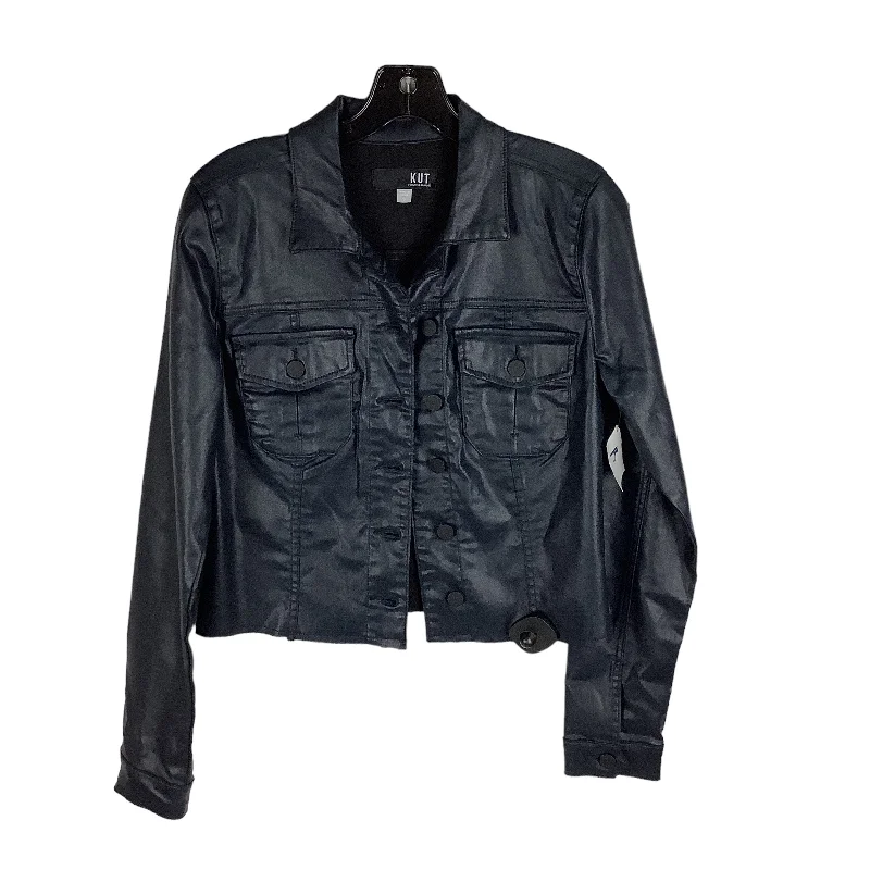 Jacket Moto By Kut In Navy, Size: S