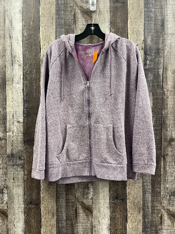 Jacket Other By Time And Tru In Purple, Size: Xl