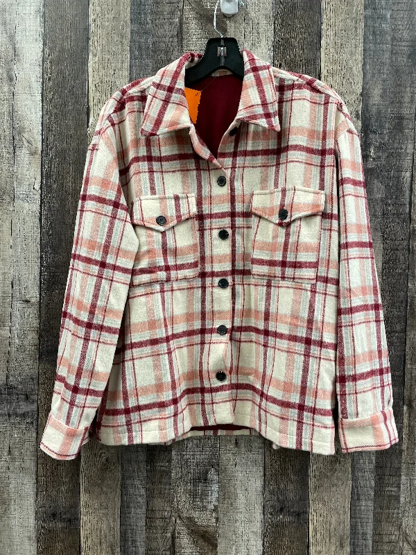 Jacket Shirt By Cme In Plaid, Size: S