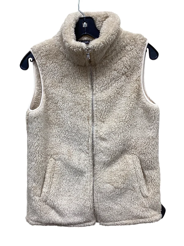 Vest Faux Fur & Sherpa By Clothes Mentor In Brown