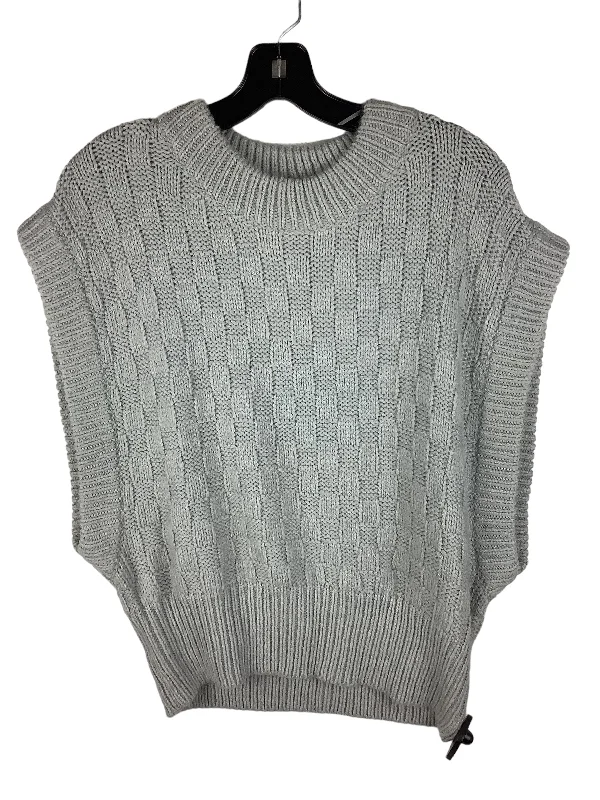 Vest Sweater By Anthropologie In Grey, Size: L