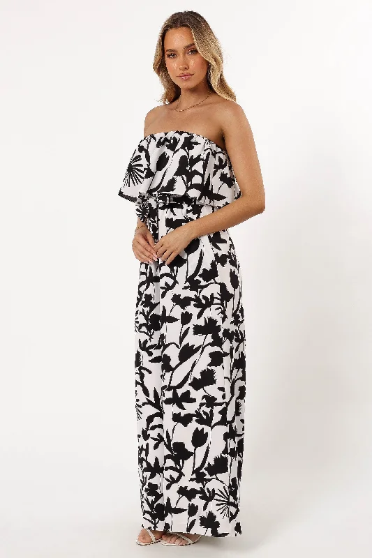Torie Jumpsuit - Black Floral