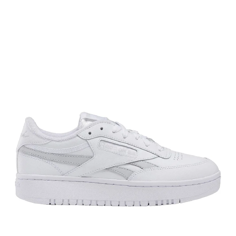 Reebok Footwear  Women's Club C Double Revenge Reebok Classics Ftw Women Ftwwht/Pugry2/Ftwwht M