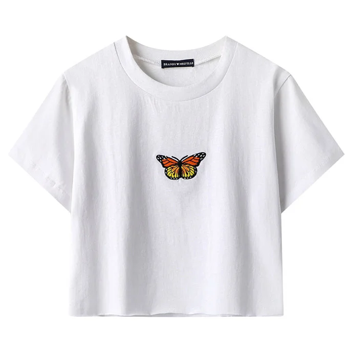 Butterfly Cropped Tee