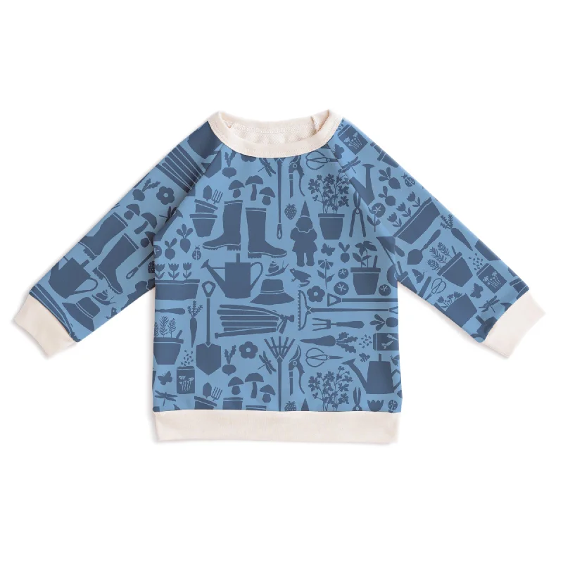 Sweatshirt - Garden Tools Blue