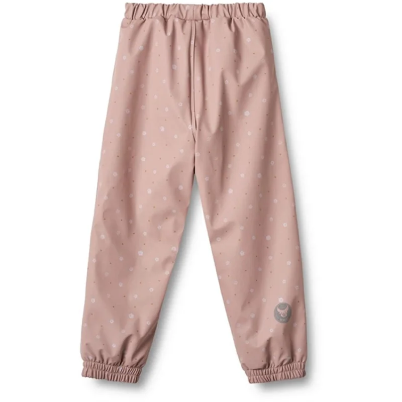 Wheat Rain Pants Um Thermo Powder Rose Flowers