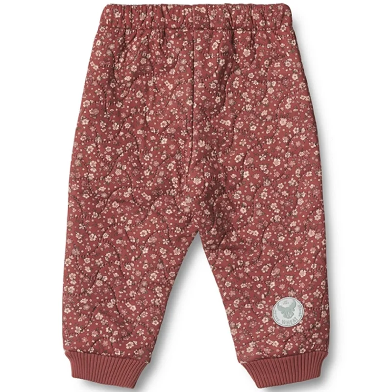 Wheat Thermo Red Flowers Pants Alex