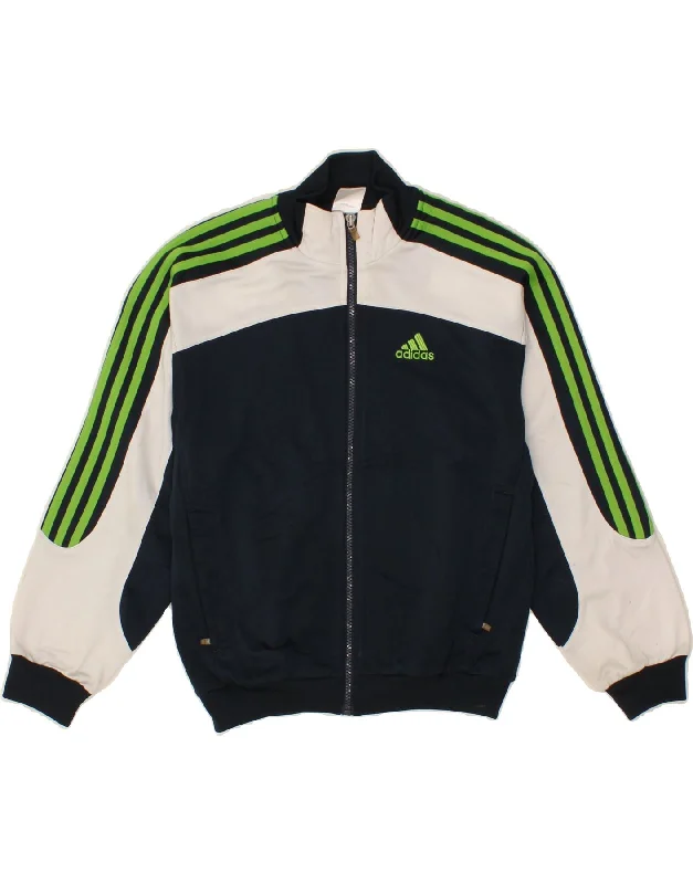 Men's Coats with Removable LiningsADIDAS Boys Graphic Tracksuit Top Jacket 11-12 Years Navy Blue Colourblock Men's Coats with Removable LiningsADIDAS Boys Graphic Tracksuit Top Jacket 11-12 Years Navy Blue Colourblock