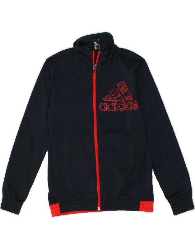 Stylish Men's Biker JacketsADIDAS Boys Graphic Tracksuit Top Jacket 11-12 Years Navy Blue Polyester Stylish Men's Biker JacketsADIDAS Boys Graphic Tracksuit Top Jacket 11-12 Years Navy Blue Polyester
