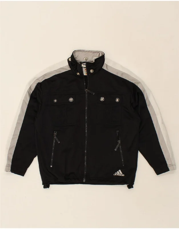 Men's Coats with HoodsADIDAS Boys Graphic Tracksuit Top Jacket 9-10 Years Black Colourblock Men's Coats with HoodsADIDAS Boys Graphic Tracksuit Top Jacket 9-10 Years Black Colourblock