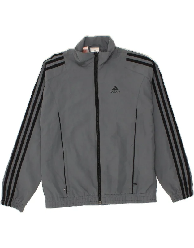 Men's Coats with Patchwork DesignsADIDAS Boys Tracksuit Top Jacket 11-12 Years Grey Polyester Men's Coats with Patchwork DesignsADIDAS Boys Tracksuit Top Jacket 11-12 Years Grey Polyester