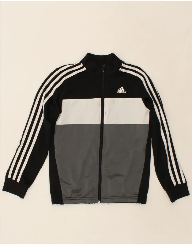 Men's Coats for TravelADIDAS Boys Tracksuit Top Jacket 6-7 Years Grey Colourblock Polyester
