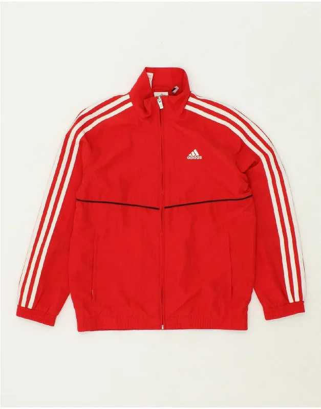 Men's Coats for Outdoor ActivitiesADIDAS Boys Tracksuit Top Jacket 9-10 Years Red Polyester Men's Coats for Outdoor ActivitiesADIDAS Boys Tracksuit Top Jacket 9-10 Years Red Polyester