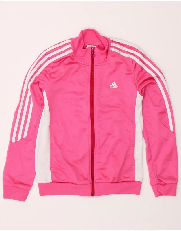 Modern Men's Field JacketsADIDAS Girls Graphic Tracksuit Top Jacket 11-12 Years Pink Colourblock