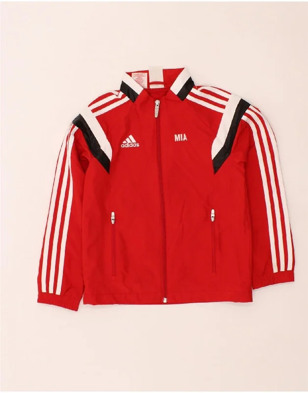 Trendy Men's Anorak JacketsADIDAS Girls Tracksuit Top Jacket 7-8 Years Small Red Colourblock Trendy Men's Anorak JacketsADIDAS Girls Tracksuit Top Jacket 7-8 Years Small Red Colourblock