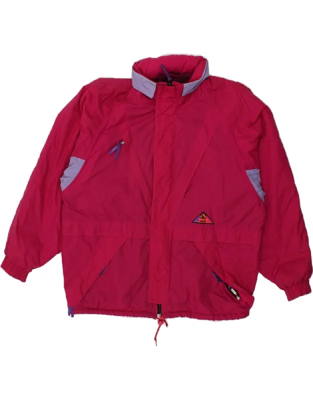 Men's Coats with Stretch FabricAESSE Mens Hooded Rain Jacket UK 38 Medium Pink Polyester Men's Coats with Stretch FabricAESSE Mens Hooded Rain Jacket UK 38 Medium Pink Polyester