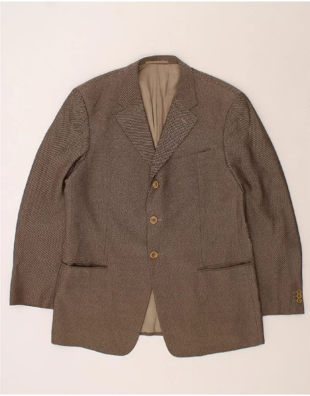 Men's Coats for Casual WearARMANI COLLEZIONI Mens 3 Button Blazer Jacket UK 40 Large Grey
