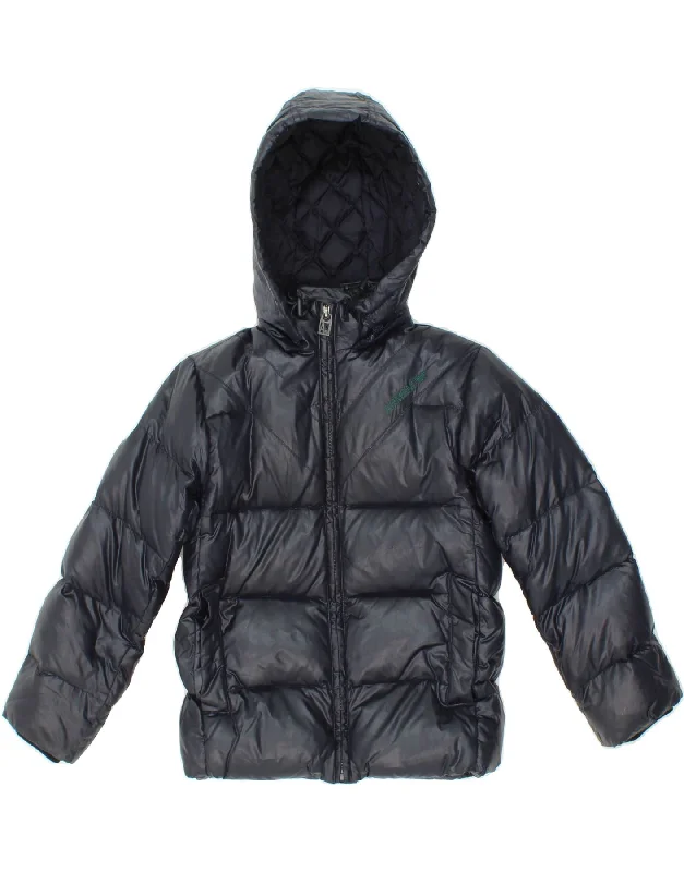 Men's Coats for Short MenARMANI JUNIOR Boys Hooded Padded Jacket 7-8 Years Navy Blue Polyamide Men's Coats for Short MenARMANI JUNIOR Boys Hooded Padded Jacket 7-8 Years Navy Blue Polyamide