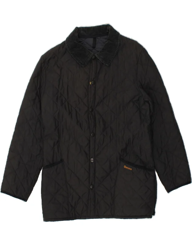 Men's Coats with Inner PocketsBARBOUR Mens Quilted Jacket UK 40 Large Black Polyester Men's Coats with Inner PocketsBARBOUR Mens Quilted Jacket UK 40 Large Black Polyester