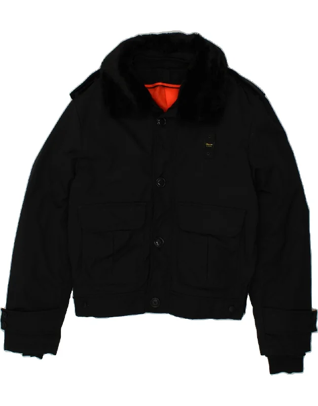 Fashionable Men's Denim JacketsBLAUER Mens Padded Jacket UK 40 Large Black Polyamide Fashionable Men's Denim JacketsBLAUER Mens Padded Jacket UK 40 Large Black Polyamide
